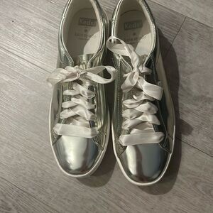 Gold Kate Spade Keds fashion sneakers 8.5